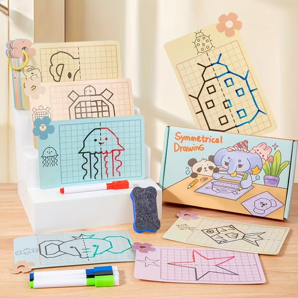Symmetry Drawing Activity Book for Kids