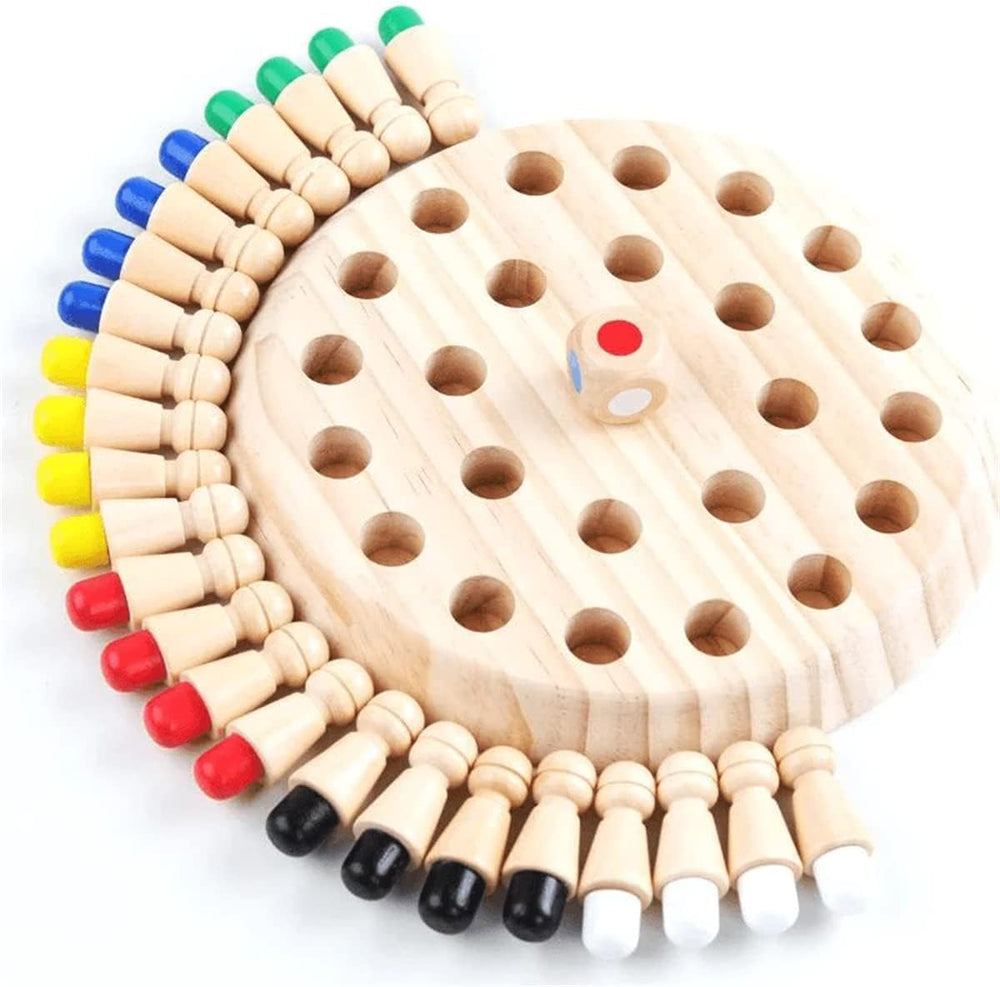 Wooden Color Memory Chess Game