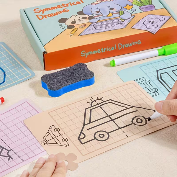 Symmetry Drawing Activity Book for Kids
