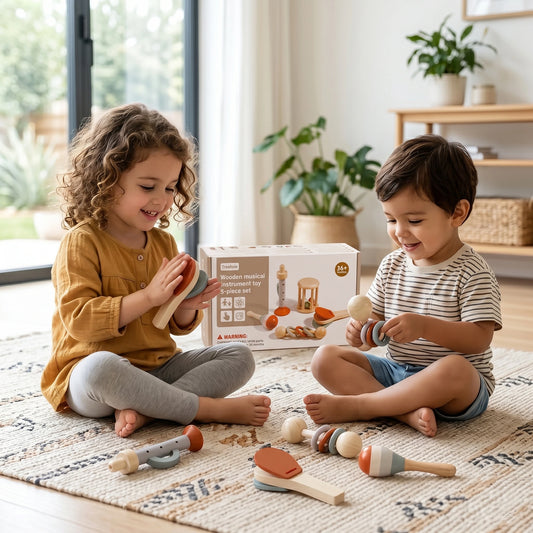 2-in-1 Wooden Sensory Play Toy Combo Bundle