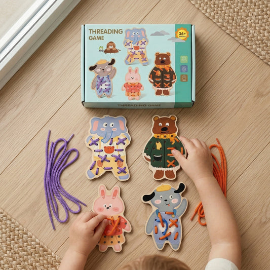 3-in-1 Wooden Skill Building Toy Combo Bundle