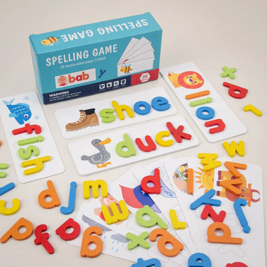 Montessori Wooden Spelling Game