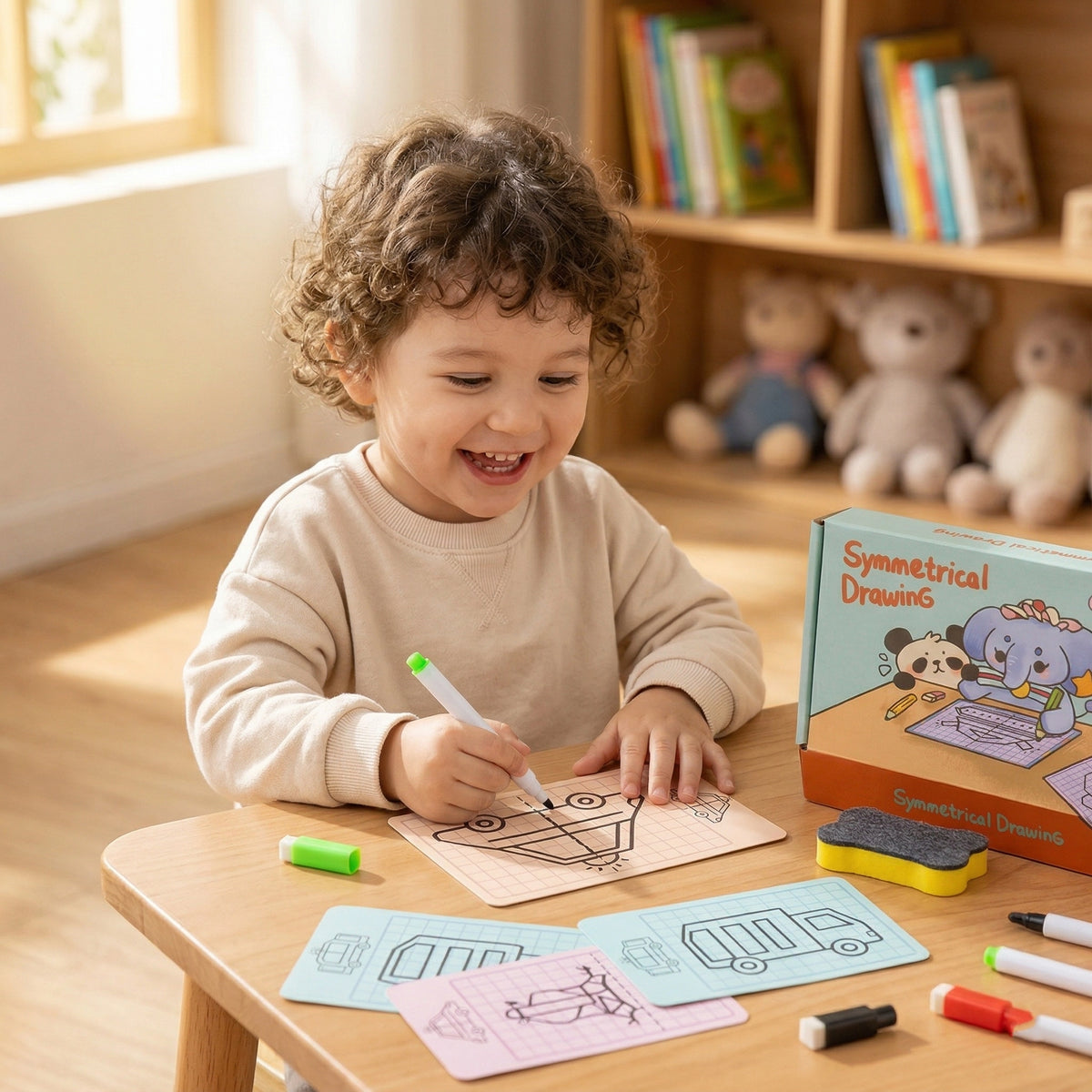 Symmetry Drawing Activity Book for Kids