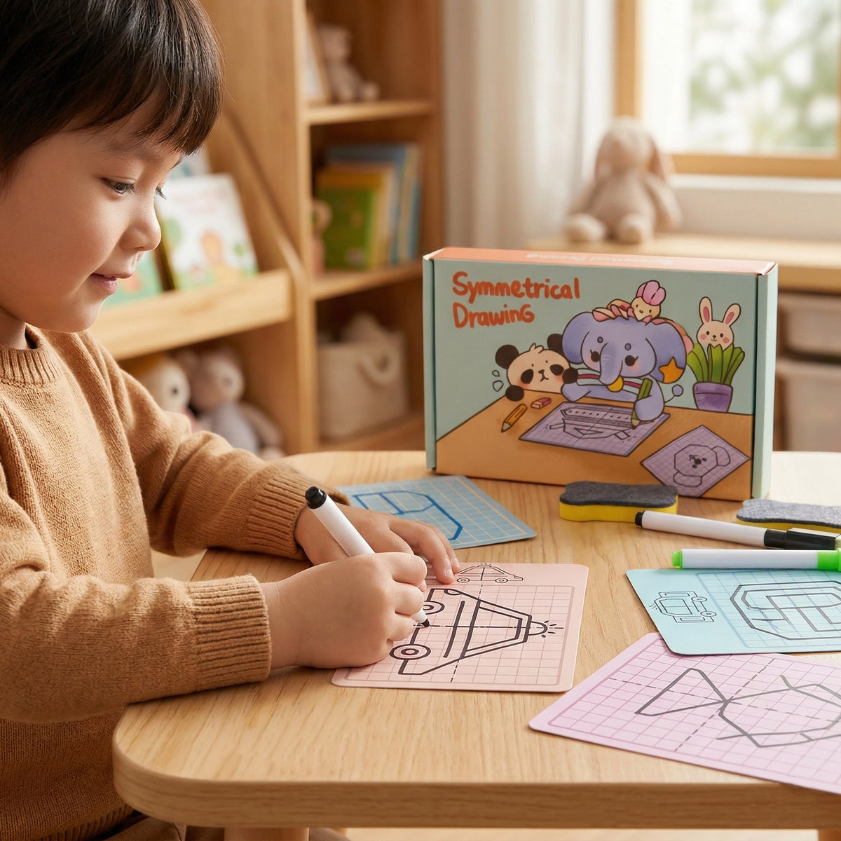 Symmetry Drawing Activity Book for Kids