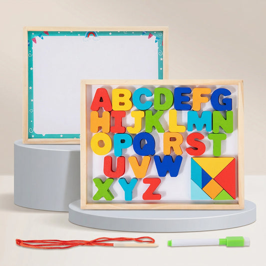 Wooden Alphabet & Math Learning Set