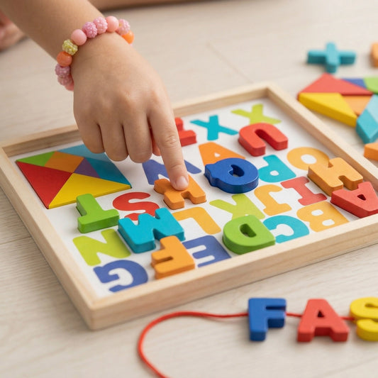 Wooden Alphabet & Math Learning Set